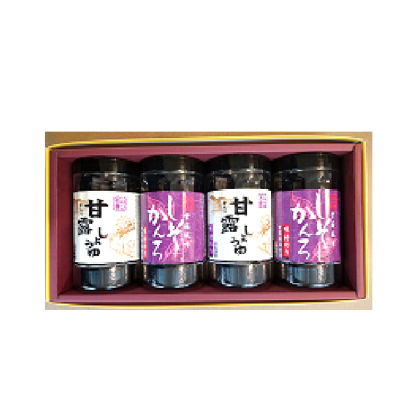 甘露しょうゆ海苔詰め合わせ　4本S　【甘露20S】