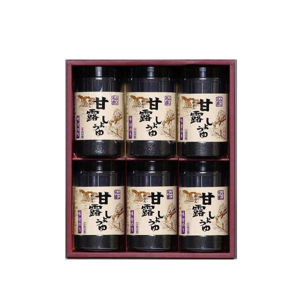 甘露しょうゆ海苔詰め合わせ　6本【甘露30】