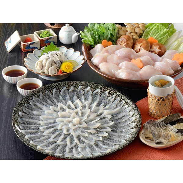 まふぐ刺身ちりセット（3～4人前）　Ｆ-106