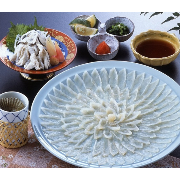 とらふぐ刺身セット（3～4人前）　Ｆ-225